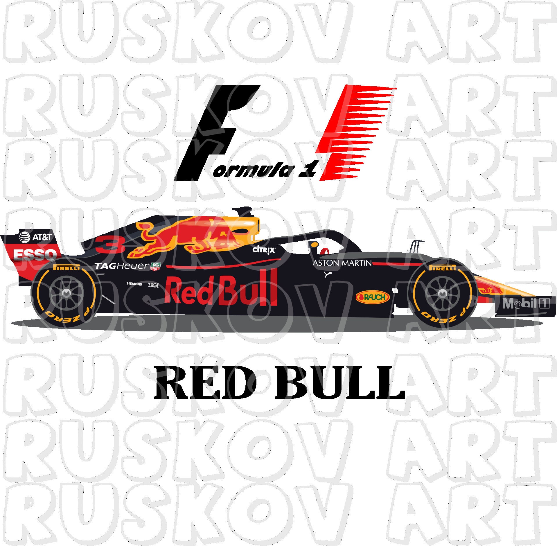 Red Bull Sticker Etsy