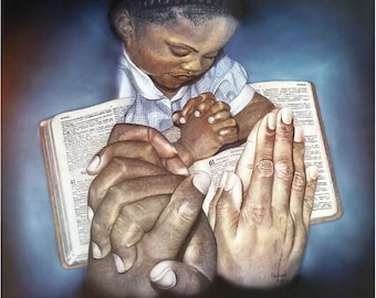 Together We Pray / Richard Norris / Black Art / African American Art