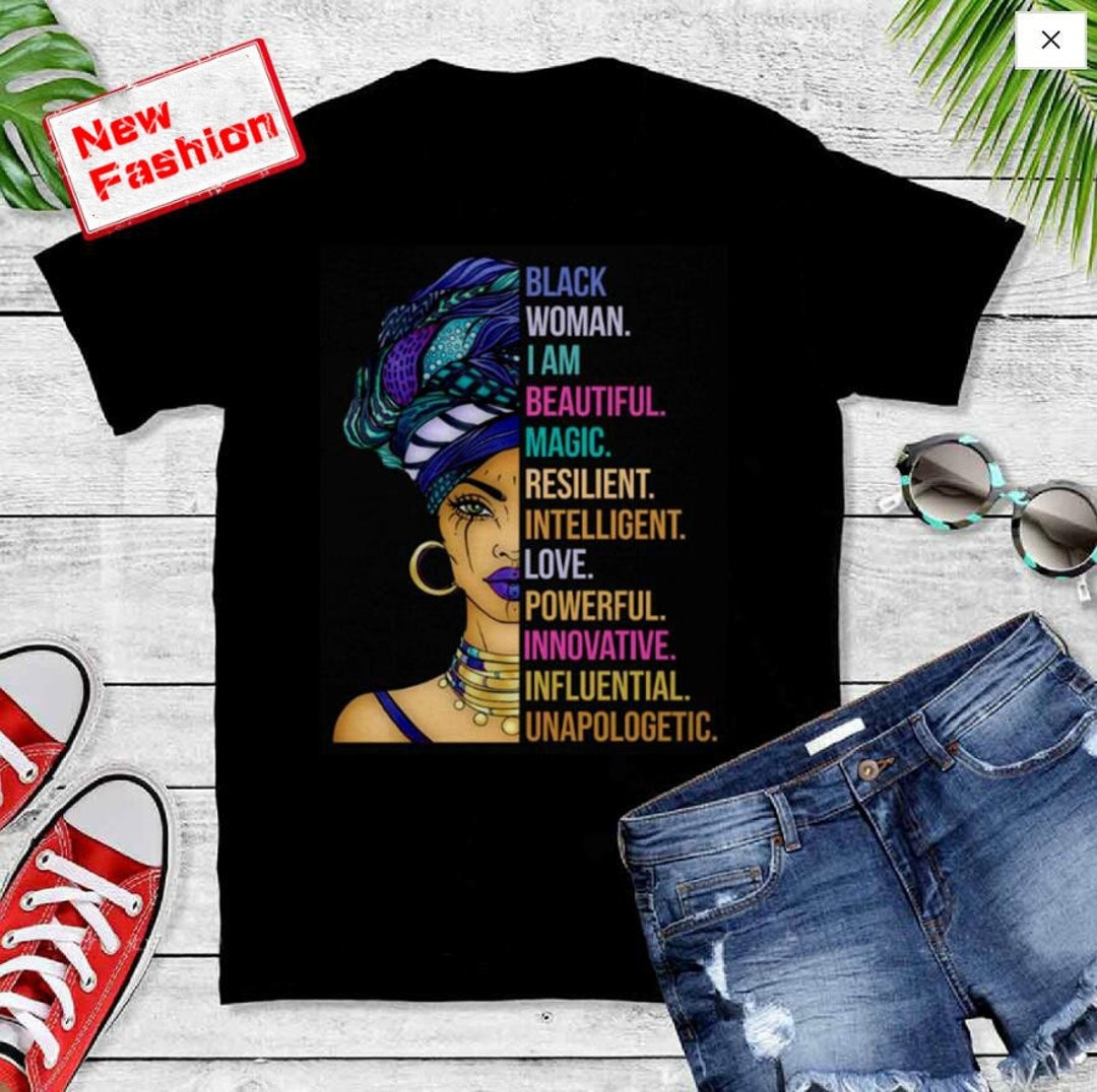Black Queen T-shirt (black) / African American T-shirt / Afrocentric T ...