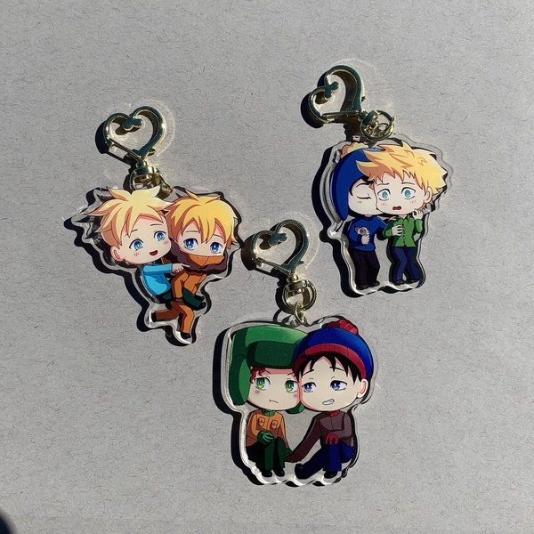 Acrylic South Park Keychain Etsy