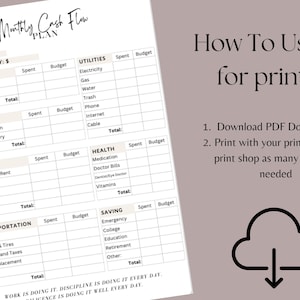 Dave Ramsey Cash Flow Plan, Baby Stepsplanner, Printable PDF, Ramsey ...