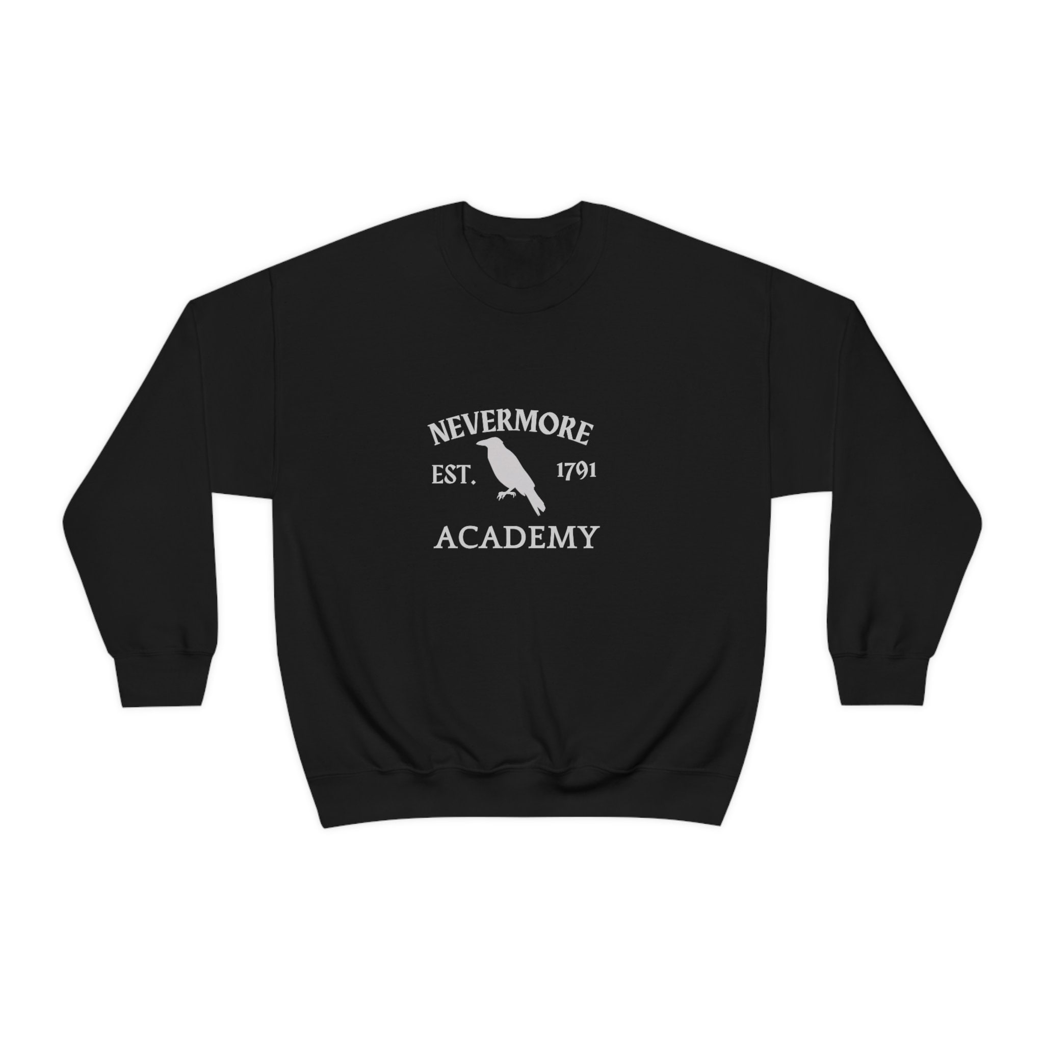 Discover Nevermore Academy Sweatshirt, Wednesday Addams, Dark Academia Sweatshirt , Vintage Academy Shirt, Wednesday Merch, Wednesday Sweatshirt