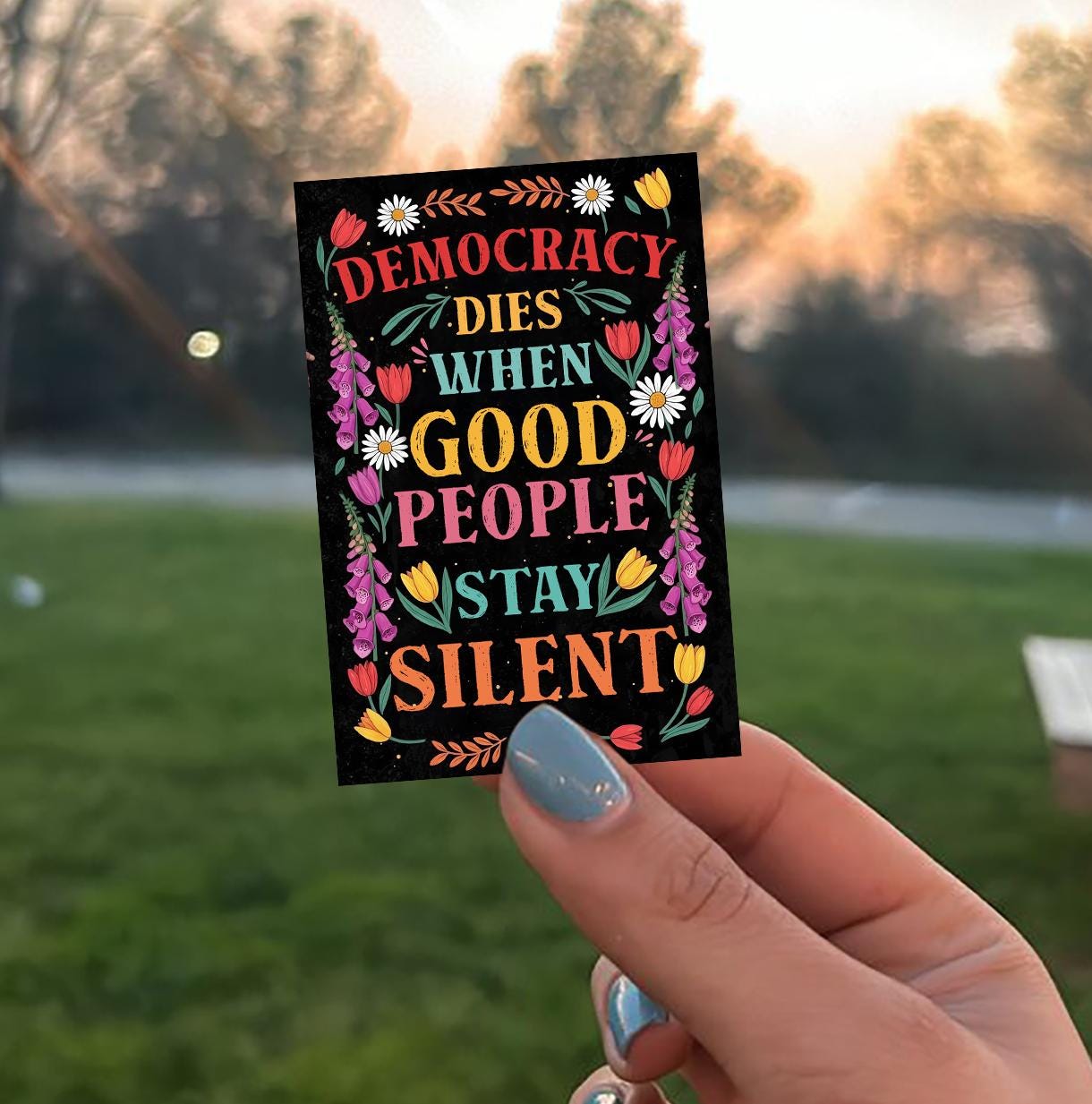 Direct Democracy Sticker Protect Democracy Sticker, No Kings Day Protest Sticker, Pro Democracy ...