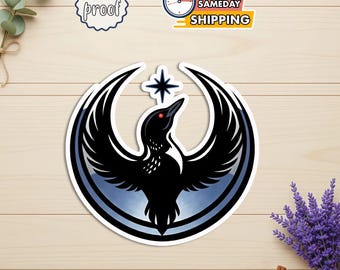 Anti ICE MN Protest Sticker, Rebel Loon Aurora Design, Resist Movement Waterproof Vinyl Decal
