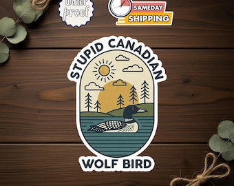 Stupid Wolf Bird Meme Sticker, Hockey Romance Fan Art, Team Hollanov Inspired, LGBTQ Hockey Vinyl Decal Gift