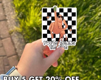 Marcus The Worm Meme Sticker, You’re Ruining The Vibe Sticker, Funny Brain Rot Meme Decal, Cute Marcus Worm Sticker, Viral Vinyl Gift