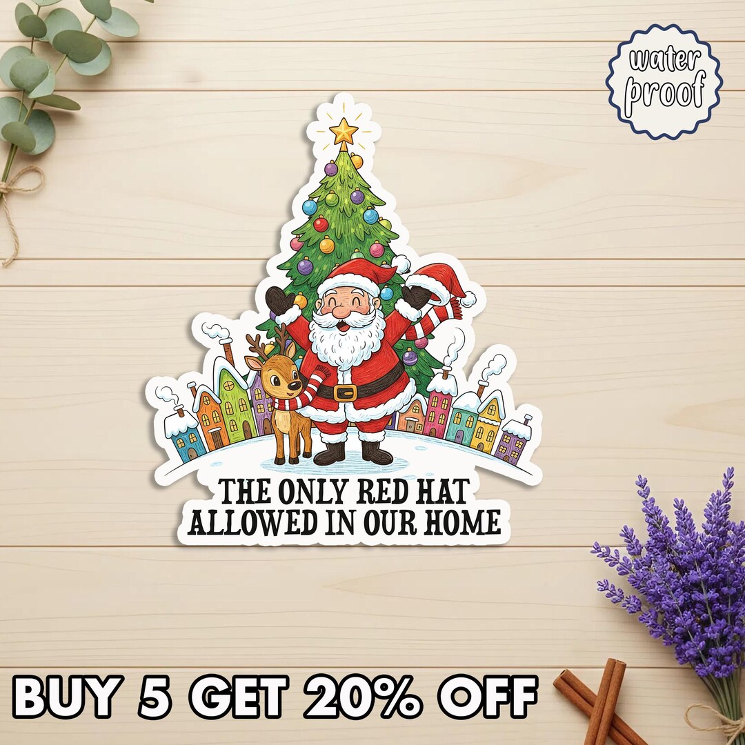 Liberal Holiday Sticker, Subtle Political Xmas Design, Funny Equality ...
