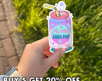 Kpop Stickers, Demon Tiger Sticker, Magpie Vinyl Decal, My Little Soda Pop, Glossy Laminated, Cute Kpop Sticker, Quality Sticker