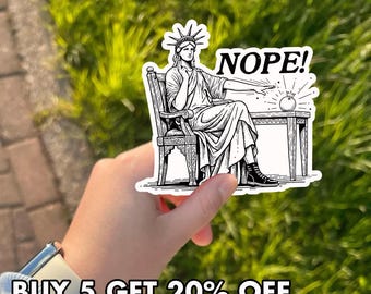 Pro Democracy Sticker, Anti Authoritarian Sticker, Liberty Statue Sticker, Liberal Activism Sticker, Resist Oppression Sticker