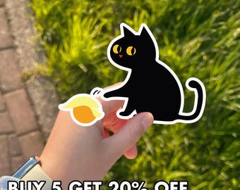Sarcastic Cat Sticker, Funny Political Sticker, Grumpy Cat Vinyl Decal, Progressive Protest Sticker, Liberal Gift Idea