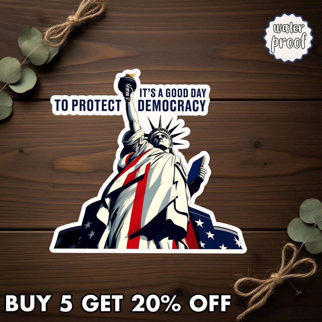Direct Democracy Sticker Resist and Protect Democracy Sticker/car Magnet, Political Movement Die ...