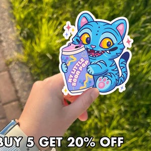 My Little Soda Pop Kpop Sticker, Cute Vinyl Decal for Laptop Journal or Water Bottle, Anime Aesthetic Sticker, Die-Cut Magnets