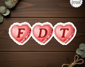 Valentines Day Heart Sticker, Bold Political Humor Love Sticker, Satirical Valentine Gift for Women, Trendy Protest Style Decal