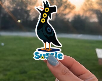 Sussie Magpie Demon Sticker, Anime Style Kpop Sticker, Huntrix Fans Gift, Funny Kpop Sticker, Personalized Demon Hunter Sticker