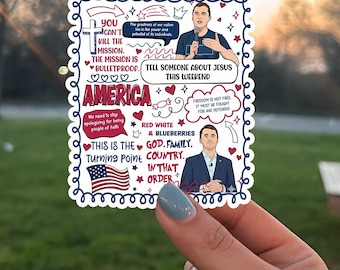 Freedom Sticker, God Family Country Sticker, Red White Blueberries Sticker, Patriotic Quote Sticker, Aesthetic Faith Sticker, USA Sticker