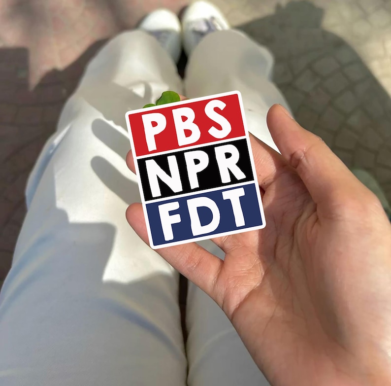 PBS Sticker, NPR Sticker, FDT Vinyl Decal, Resistance Quote Sticker ...