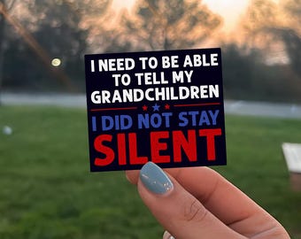 Resist Protest Sticker, No Kings in America Sticker, Pro Democracy Vinyl Decal, Freedom Expression Sticker, Activist Gift, Equality Sticker