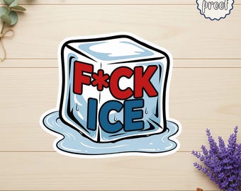 Abolish ICE Sticker, Human Rights Activism Decal, Pro Immigrant Justice Quote Sticker for Laptop Water Bottle