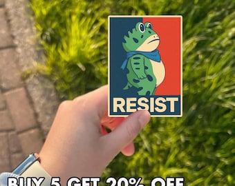 Portland Frog Protest Sticker, Freedom Frog Vinyl Decal, Frogs Together Strong, Political Activist Sticker, Social Justice Frog