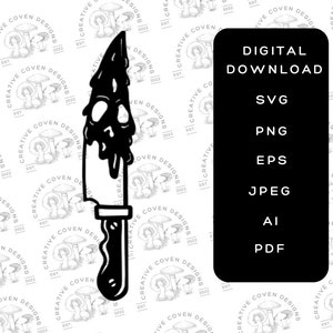 Halloween Ghostface Scream Knife SVG Cut File