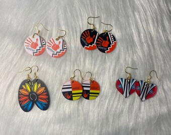 Native Inspired inlay earrings