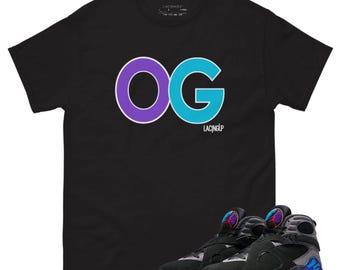 Jordan 8 aqua og black t-shirt