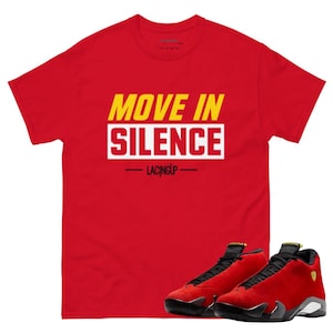 Jordan 14 Ferrari silence red tee