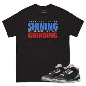 Jordan 3 Rare Air grinding black tee