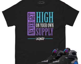 Jordan 8 aqua supply black tee