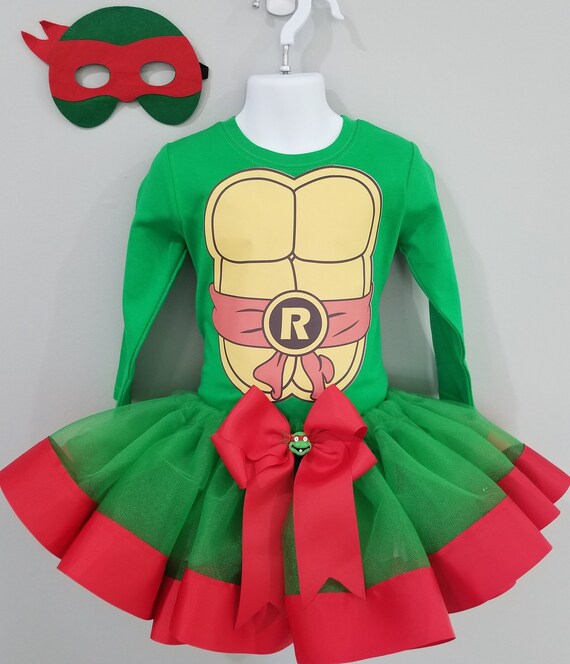 Girls 3 Piece NINJA TURTLE Birthday Ribbon Tutu Outfit - Etsy