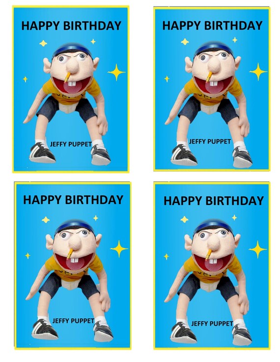 Jeffy Puppet Caprisuns Labels for Birthday Parties Party Etsy