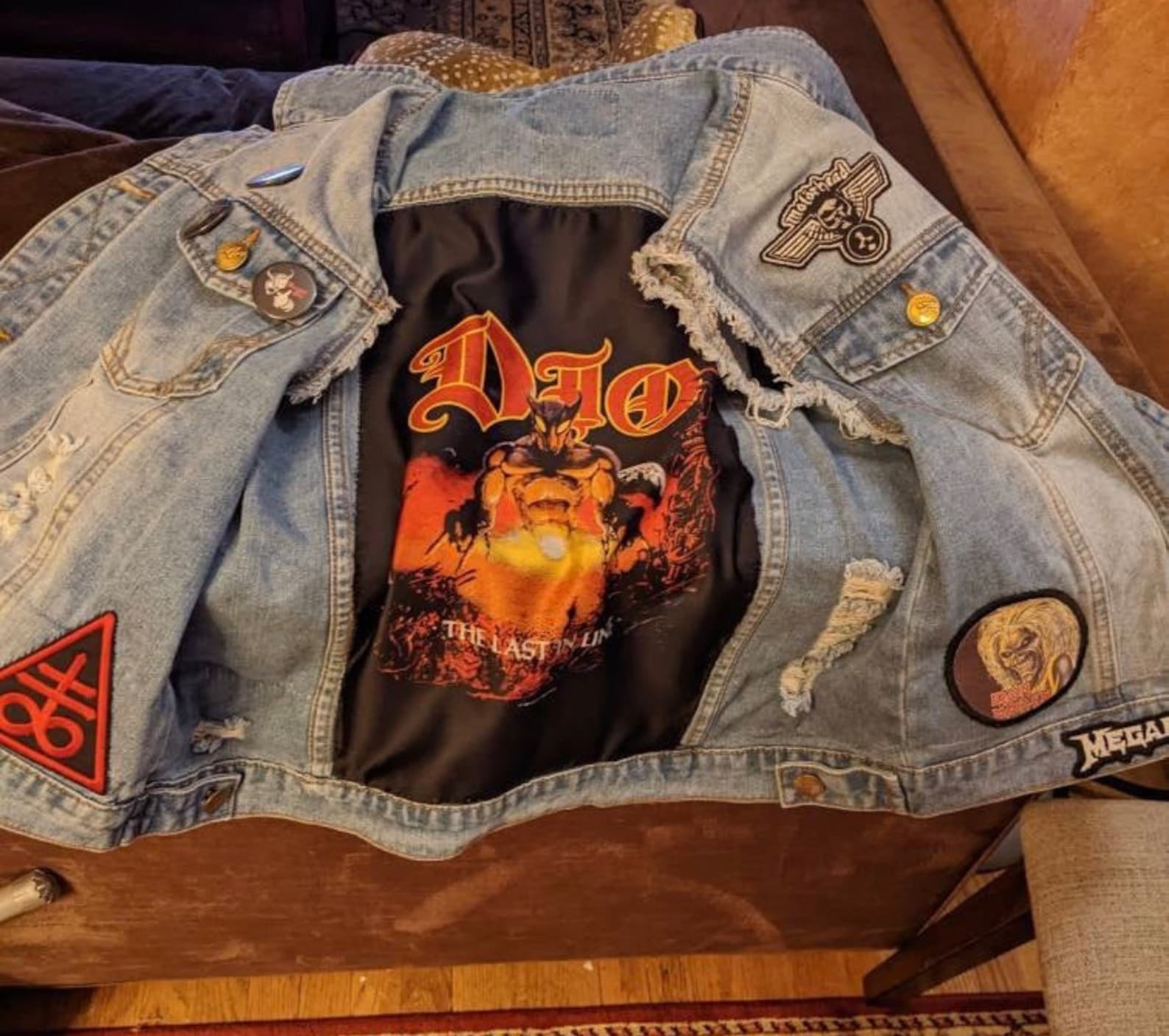 Eddie Munson Costume Dio Back Patch for Denim Jacket 11x17 Etsy