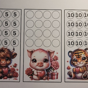 gratis download, cardstock, rollen en opslaan, besparingsuitdaging