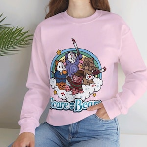 Care Bears Crewneck Sweatshirt | Unisex | Cute and Horror Hoodie | Cartoon Hoodie | Animation | HALLOWEEN | Movie | Retro Vintage