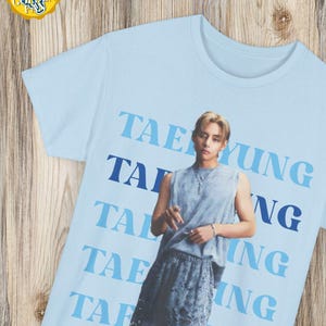 TaeHyung&#39;s Tee - Unisex Cotton T-Shirt for Kpop Fans, BTS Fan Gift, V Shirt, Kpop Bangtan Merchandise