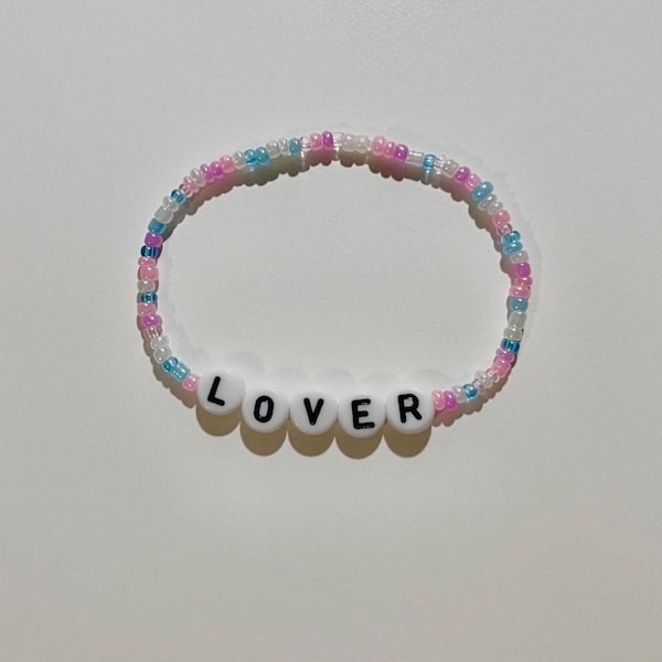 Taylor Swift Lover Inspired Handmade Eras Tour Beaded Friendship Bracelet