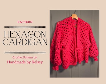 Crochet Hexagon Cardigan – Pattern