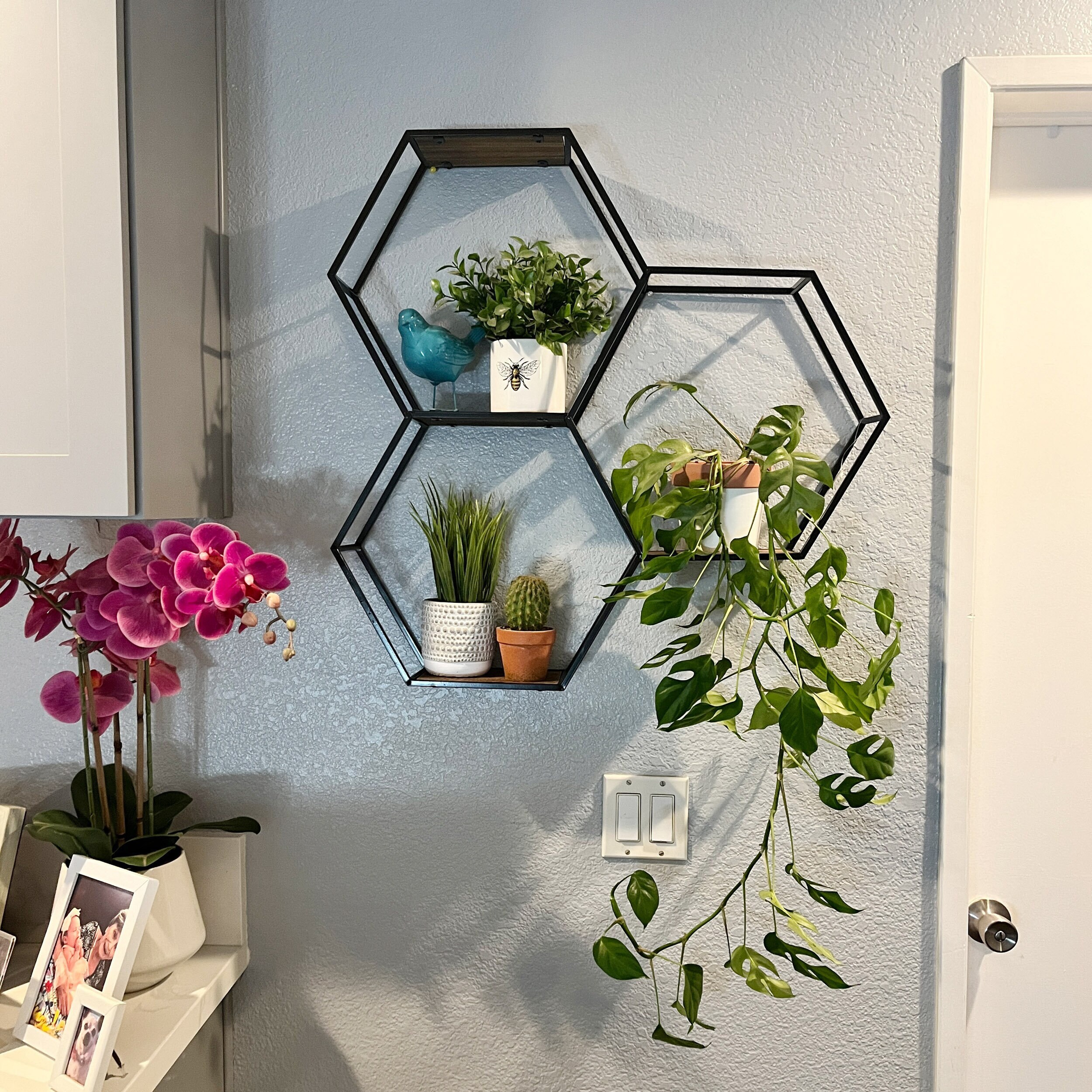 3 Tier Floating Shelves Wall Mount Shelf, Farmhouse Shelf for Wall