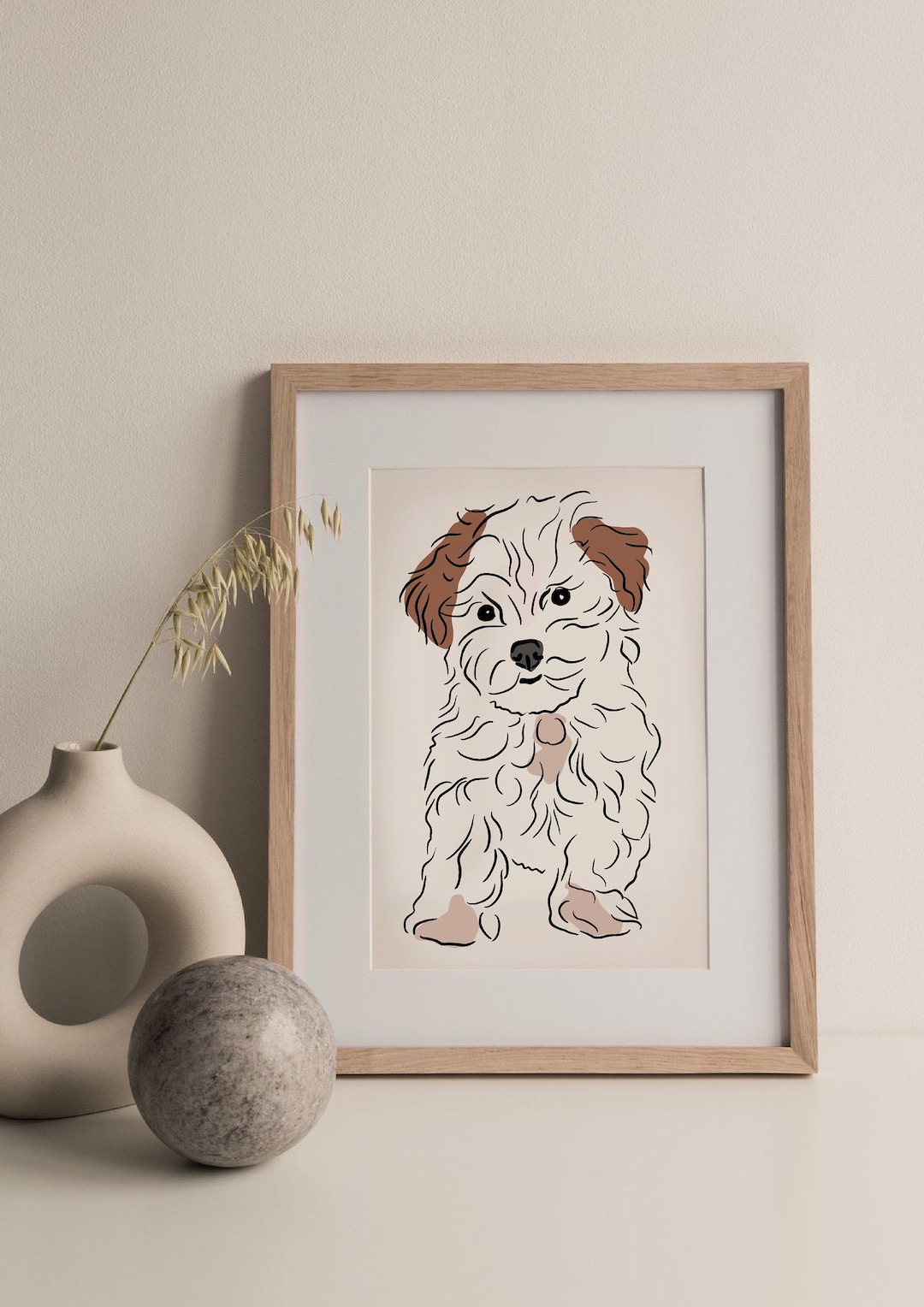 Pet Line Drawing Pet Illustration From Photo Pet - Etsy