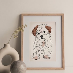 Pet line drawing, Pet illustration from photo, Pet illustration, Line drawing, Pet line drawing portrait, Pet custom portrait