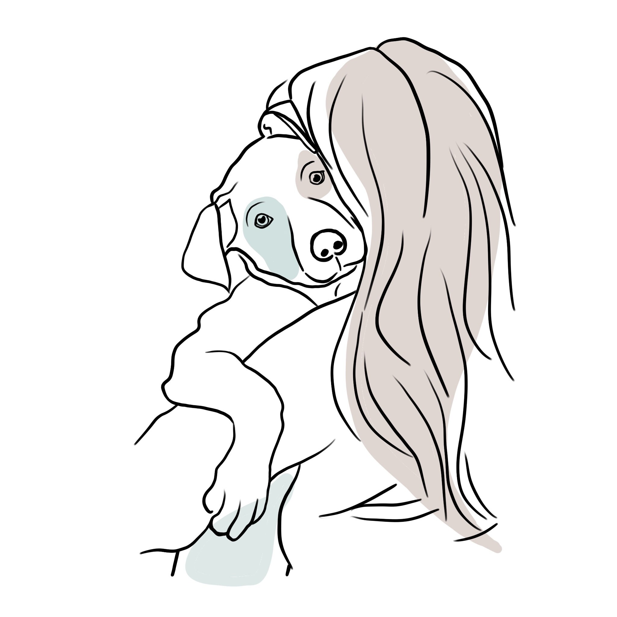 Pet Line Drawing Pet Illustration From Photo Pet - Etsy Canada