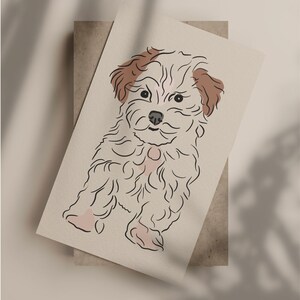 Pet Line Drawing Pet Illustration From Photo Pet - Etsy Canada