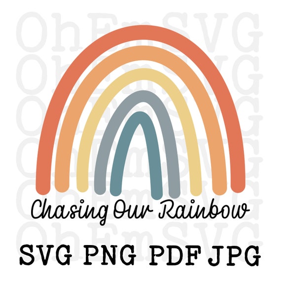 Rainbow Baby IVF SVG: Retro Print-on-Demand Design (Digital Download)