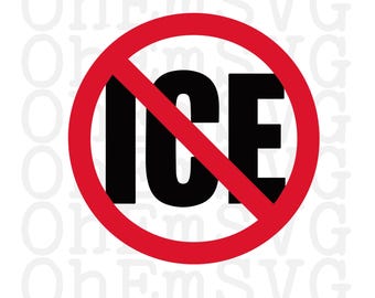No More ICE SVG and PNG: Anti-Ice Design (Digital Download)