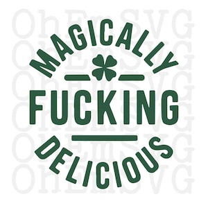 魔法のように美味しい聖パトリックの日の誓い SVG PNG (デジタルダウンロード)