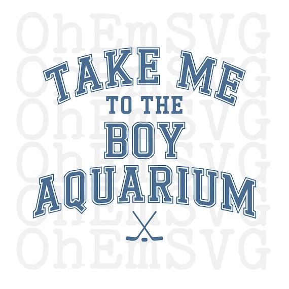Boy Aquarium SVG: Hockey Romance Book Lover Design (Digital Download)