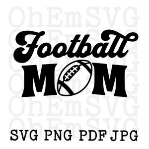 Football Mom SVG: Printable Graphic Tee Design (Digital Download)