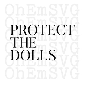 Proteja as bonecas SVG e PNG para download digital, direitos transgêneros, proteja o design de pessoas trans, impressão sob demanda Pod para impressão