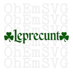 Leprecunt 聖パトリックの日 SVG および PNG デジタル ダウンロード、レトロな聖パトリックの日、オンデマンド印刷ポッド印刷可能な PNG