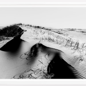 Black and White Sand Dune Wall Art Print DIGITAL DOWNLOAD Desert Print Wall Decor Sand Dune Print Downloadable Art Landscape Photography